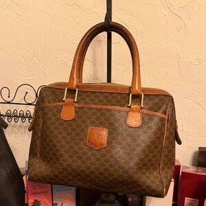 Celine vintage Boston bag Brown Leather Bag